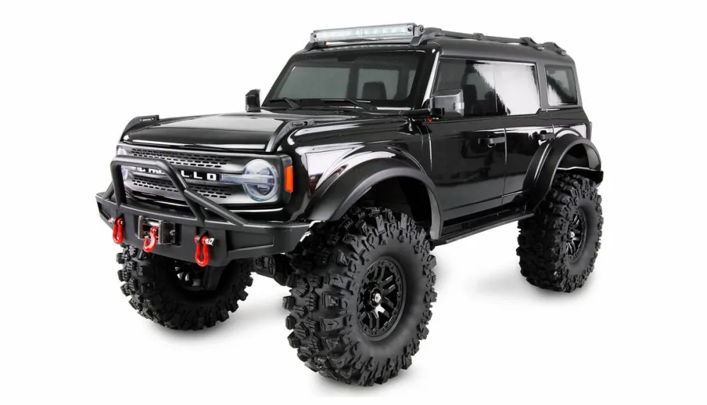 Jucarie creativa AMEWI Masinuta Amewi RC AMXRock Caballo 1:10, crawler, 4WD, negru metalizat, dimensiuni 568x250x255mm