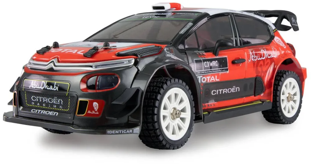 Jucarie creativa AMEWI Masinuta cu telecomanda, Amewi Hyper Go Citroen C3 WRC 1:14, 4WD, LED