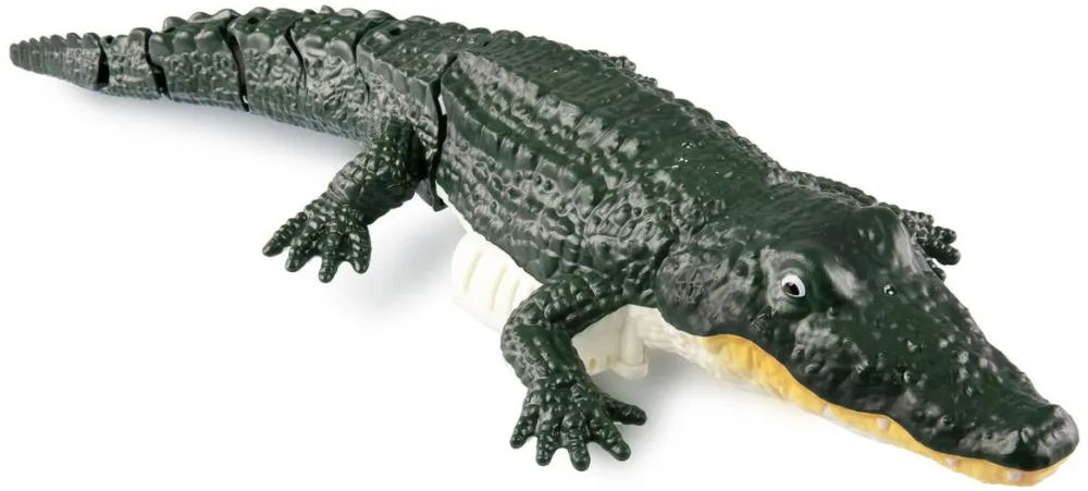 Jucarie creativa AMEWI Crocodil RC cu telecomanda, Lungime 37 cm, 2,4 GHz, 6+