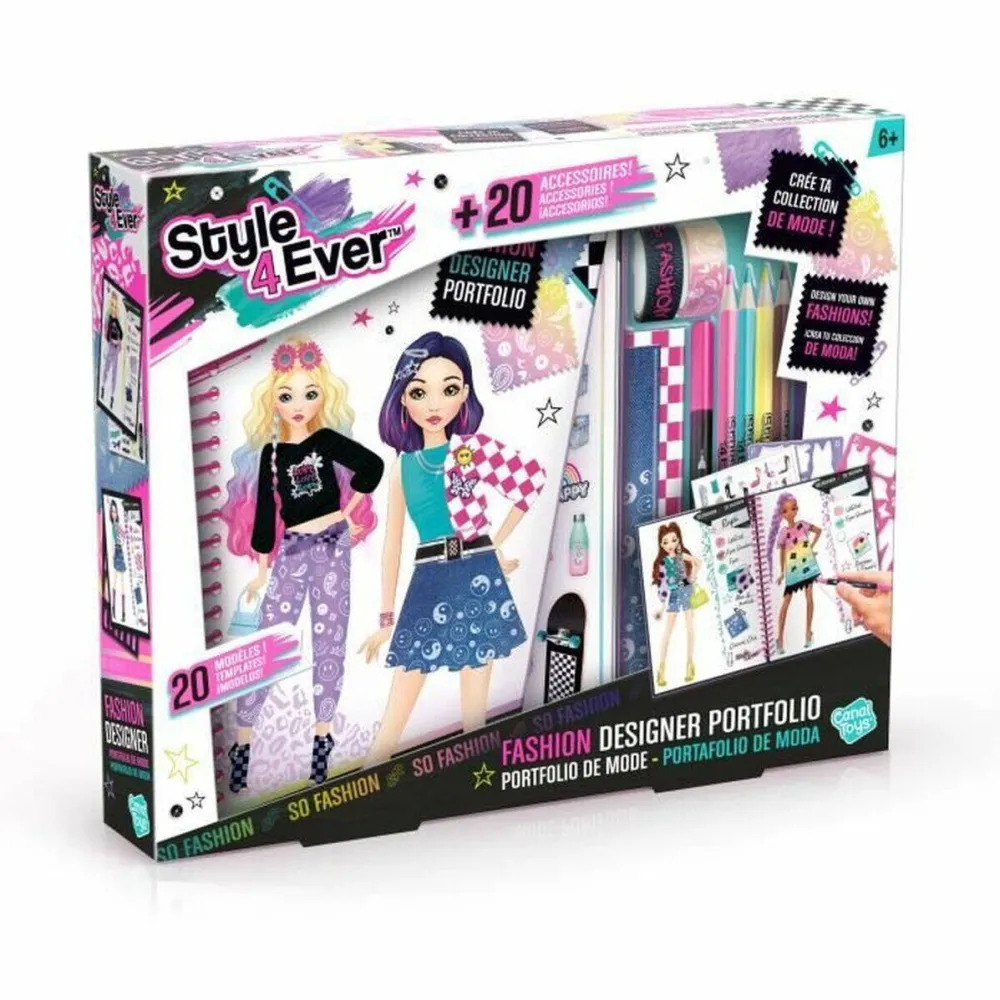Jucarie creativa Canal Toys Set de artizanat Style For Ever Fashion Designer, Canal Toys, Multicolor, +6 ani