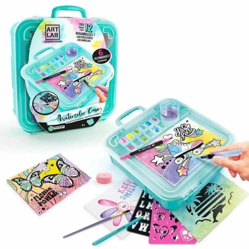 Jucarie creativa Canal Toys Set Pictura si Desen Canal Toys, Water color case, +6 Ani, Multicolor
