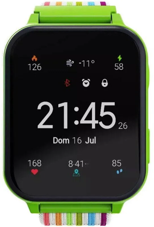 Smartwatch CANYON inteligent pentru Copil Canyon Alfie KW-37, Study & Game, functie apeluri, functie SOS, Verde