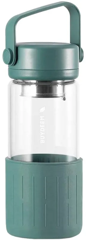 BUYDEEM Sticla pentru ceai cu infuzor BUYDEEM, 300 ml, verde, 16, 5x10x10cm