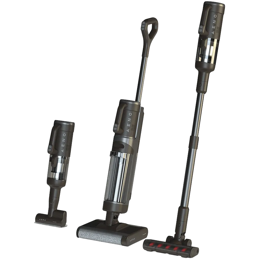 Aspirator AENO Aspirator vertical pentru curatare uscata si umeda, 3 in 1, ATC0001, 200W, Li-Ion 4000 mAh, 14kPa, 1 l, Autonomie pana la 45min
