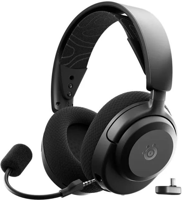 Casti Over-Head STEELSERIES Casti Gaming Wireless Arctis Nova 3XW, Multiplatforma, USB/Wireless/Bluetooth, super fast charge, autonomie pana la 40 ore, Negru