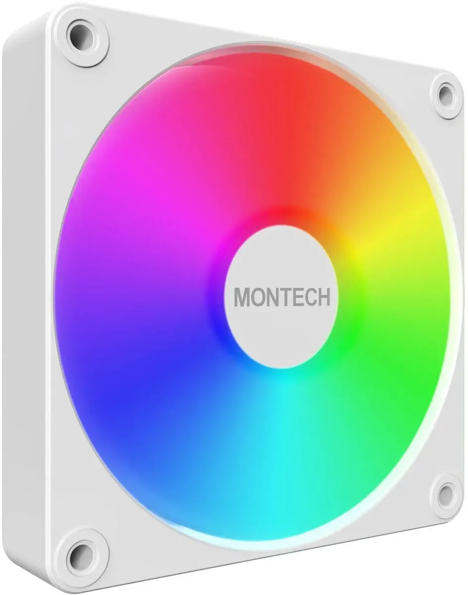 Montech Ventilator PC 120mm Montech GF120 V2 ARGB PWM, White