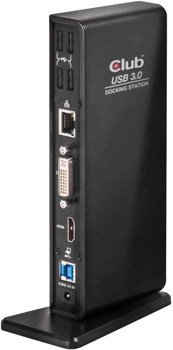 Docking Station CLUB 3D USB Gen1 Type A Dual Display ( HDMI and DVI) DisplayLink