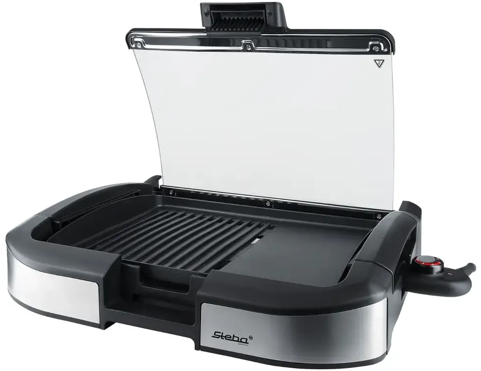 Steba Grill electric VG 195, 2200 W, 230 V, 5,5 kg, gratar de masa, indicator temperatura, negru