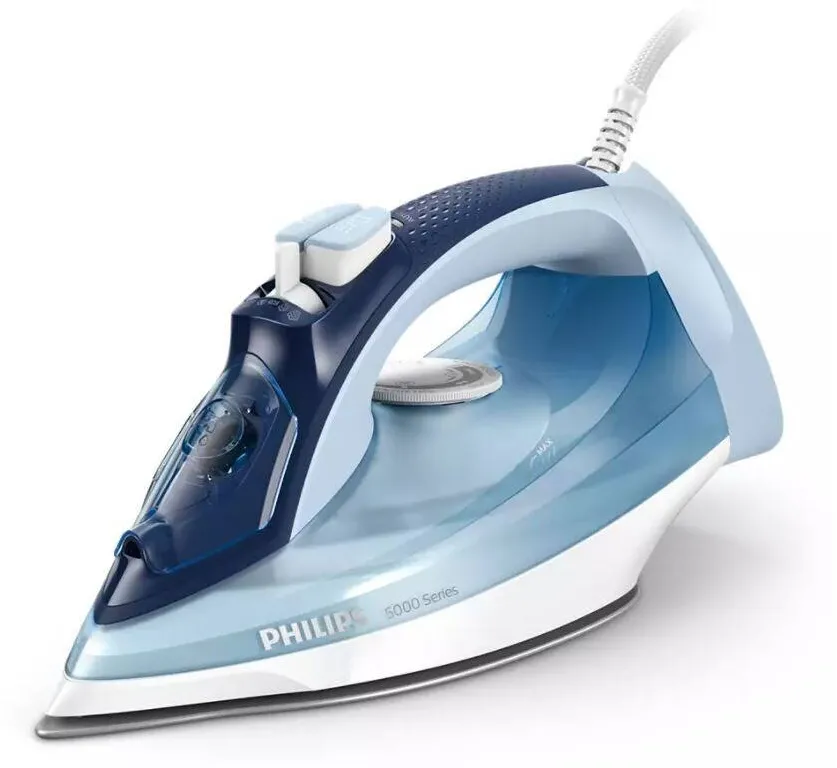 Philips Fier de calcat cu abur Seria 5000, 2400W, Albastru