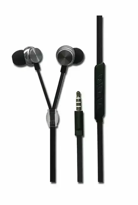 Casti In-Ear 2GO Stereo-Headset "Luxury" - anthrazit Zipper-Style
