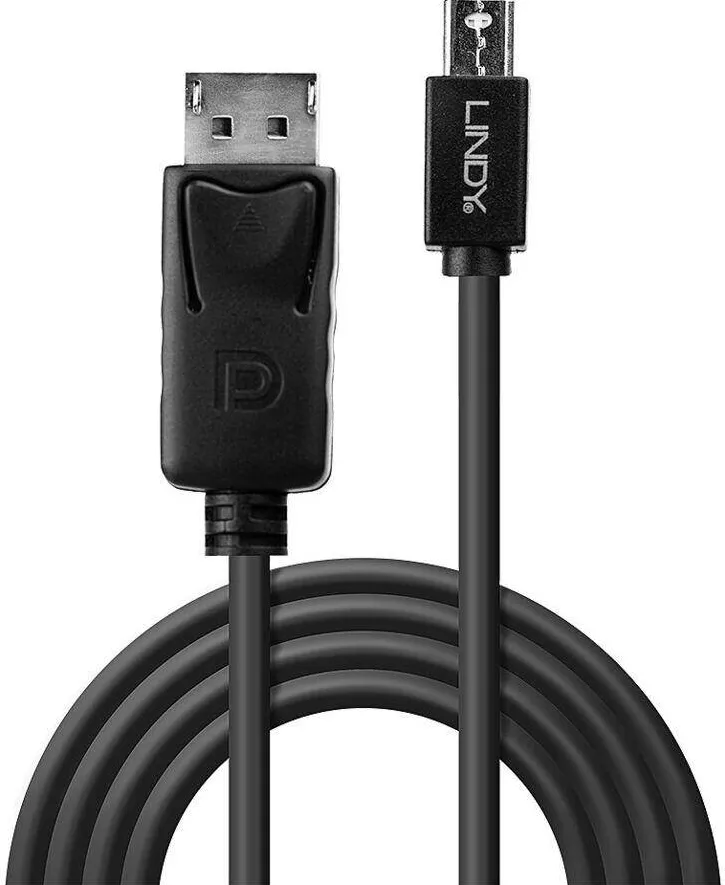 Adaptor Lindy Mini-DisplayPort an Displayport Black 2m