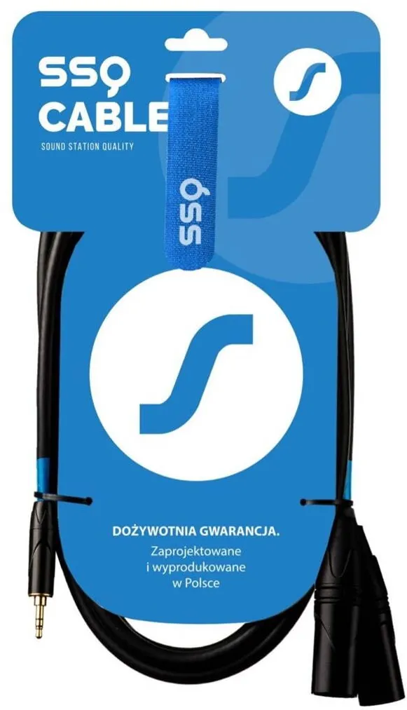 Cablu SSQ MIXLR3 - Jack Stereo 3,5 mm - 2x XLR 3 m