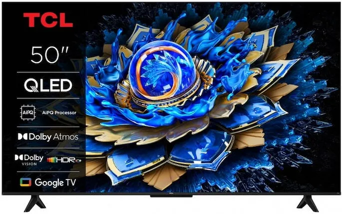 Televizor TCL QLED 127 cm (50") 50T69C, Ultra HD 4K, Smart TV, WiFi, CI+