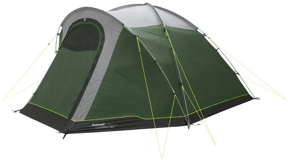 Cort cupola Outwell Cloud 5 cu doua camere 5 persoane verde gri
