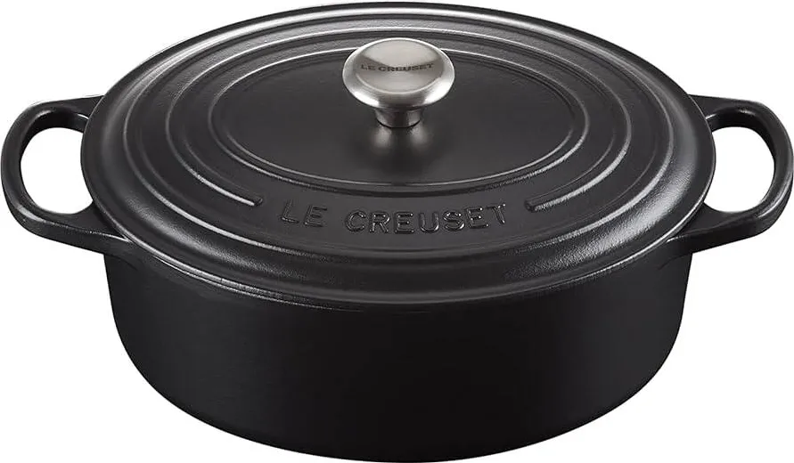 Le Creuset Signature Casserole oval 29 cm black