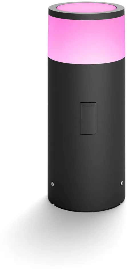 Philips Hue WCA Calla Outdoor Bollard, Black