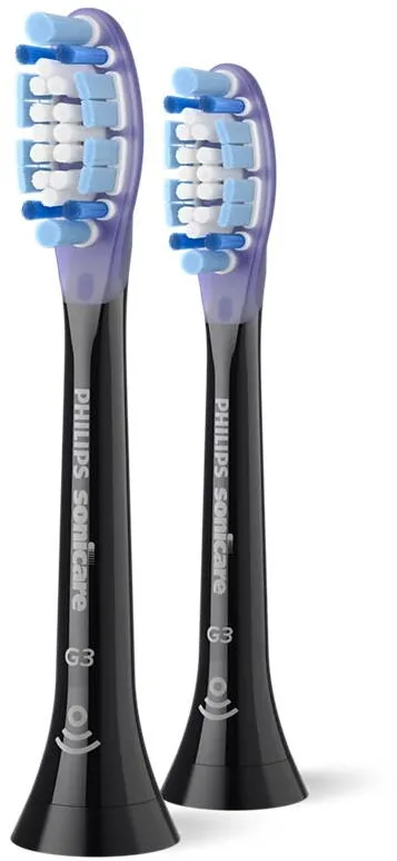 Philips HX9052/88 Sonicare Premium Gum Care Replacement brush heads, 2 pcs, Black