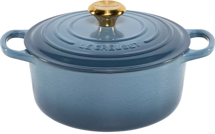 Le Creuset Oala din Fonta Signature, 24 cm, chambray