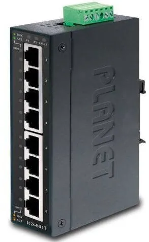 Switch Planet PLANET 8-Port 10/100/1000T Industrial Gigabit Ethernet