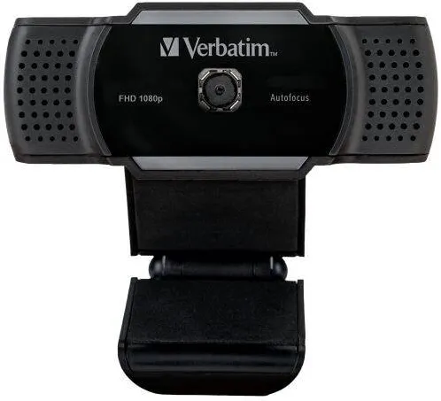 Camera Web VERBATIM Verbatim USB Webcam AWC-01, with Microphone, Full HD, 1080p, Autofocus, Black