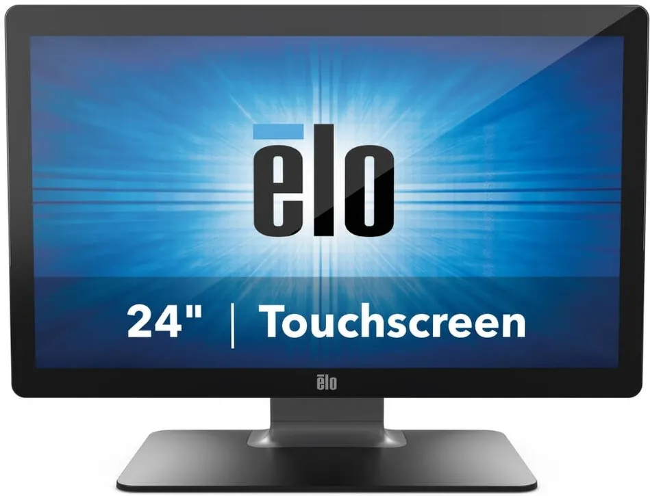 POS Elo Touch Monitor IPS LED Elo 23.8" 2402L, Full HD 1920 x 1080, VGA, HDMI, Touchscreen, Boxe, Pivot Negru
