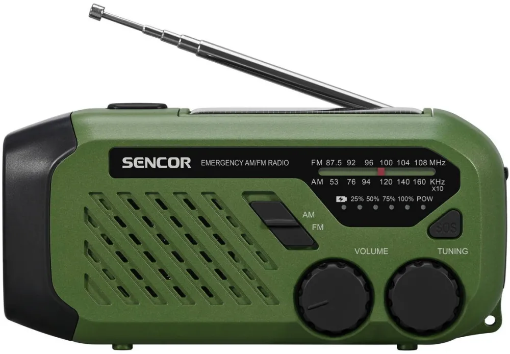 SENCOR Radio portabil, Sencor, SRD 1000SCL GR, 87,5 - 108 MHz, Verde (SRD 1000SCL)