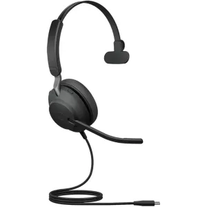 Casti Office/Call Center Jabra Casti Jabra Evolve2 40 SE USB-C UC Mono Negru