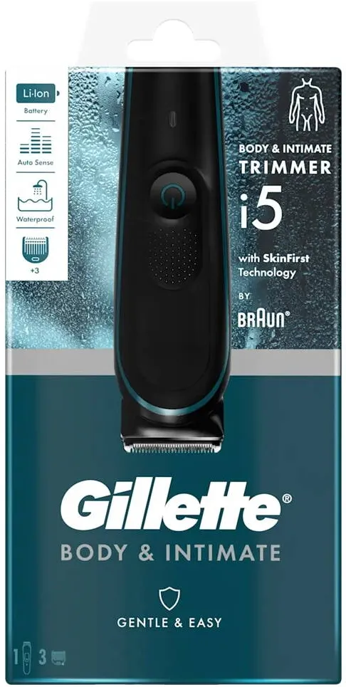 GILLETTE Aparat de tuns intim Gillette Skinfirst pentru barbati I5, cu lame ascutite