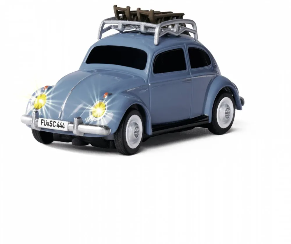 Masina Tamiya Carson Masinuta RC Volkswagen Beetle Wintersport, 1:87, LED, set complet