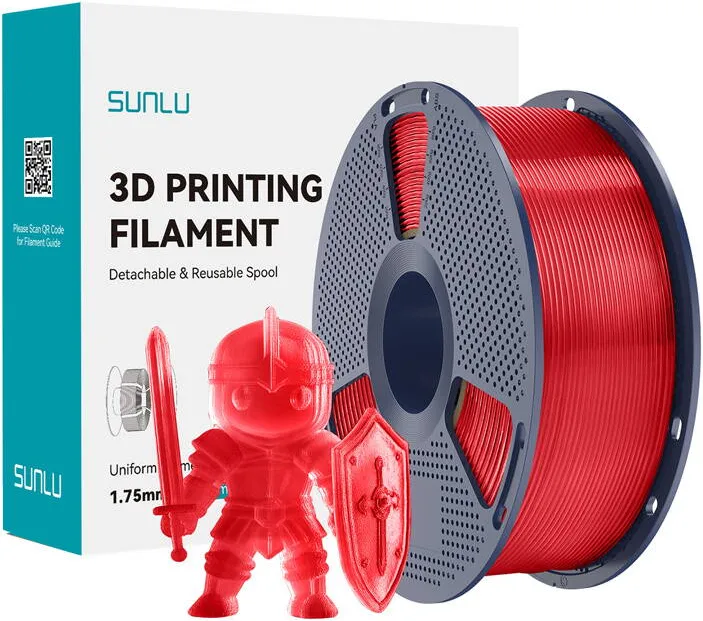 Sunlu Sunlu Filament PLA+ Transparent Red