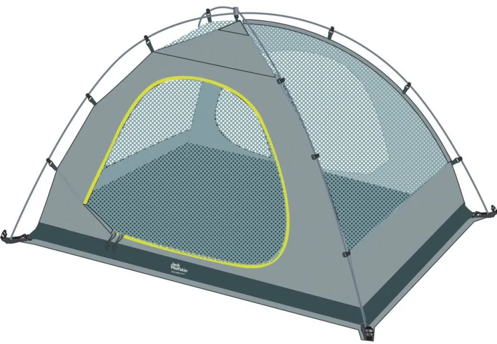 Jack Wolfskin Real Dome Lite II dome tent, silver