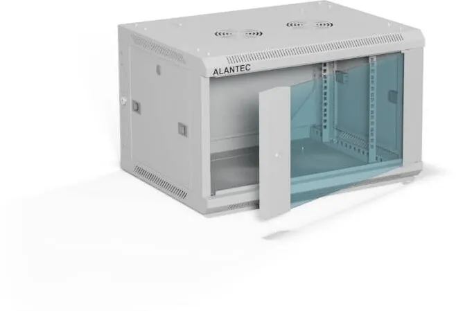 Rack A-LAN ALANTEC 19" 6U 600x450 wall-mounted cabinet, grey