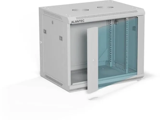 Rack A-LAN ALANTEC 19" 9U 600x450 wall-mounted cabinet, grey