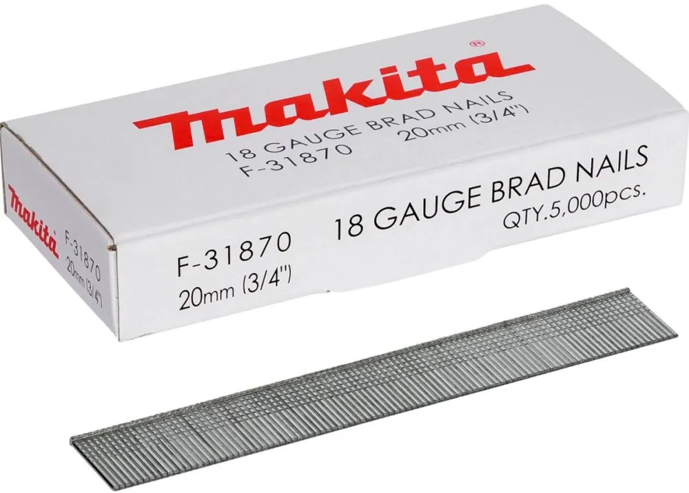 Makita Gauge Brad Nails 1,2x20mm F-31870 5000 pcs.