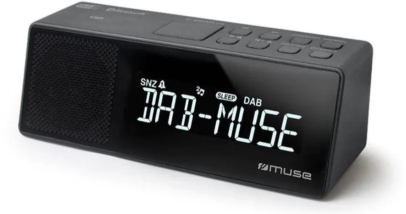 MUSE Radio cu ceas M-172 DBT, DAB / DAB+ / FM RDS cu incarcare USB, bluetooth, jack (Negru)