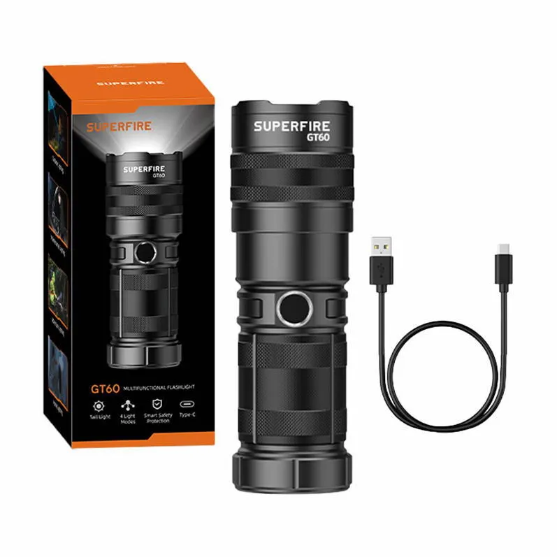 Superfire Latarka Superfire GT60, 2600lm, USB-C