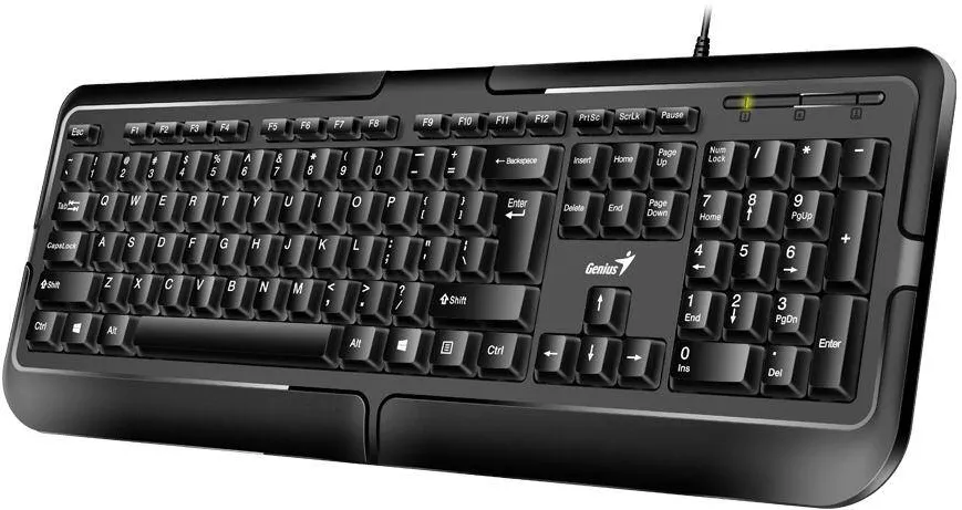 Tastatura GENIUS USB, 104 taste, black, KB-118 31310051400  (timbru verde 0.8 lei)
