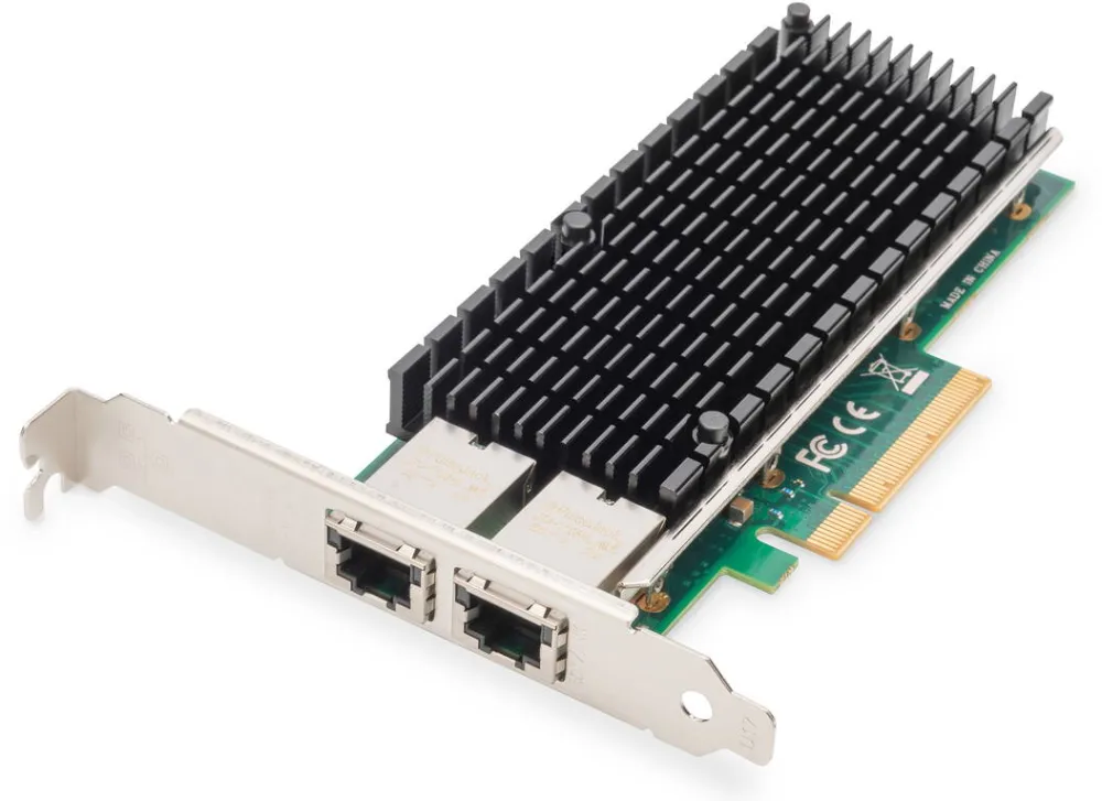 Switch Digitus 10Gbps Dual Port Ethernet Server adapter PCIe X8, Intel X540 BT2