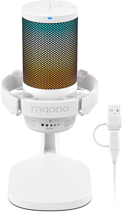 Microfon Maono Mikrofon Gamingowy Maono DGM20 (biały)