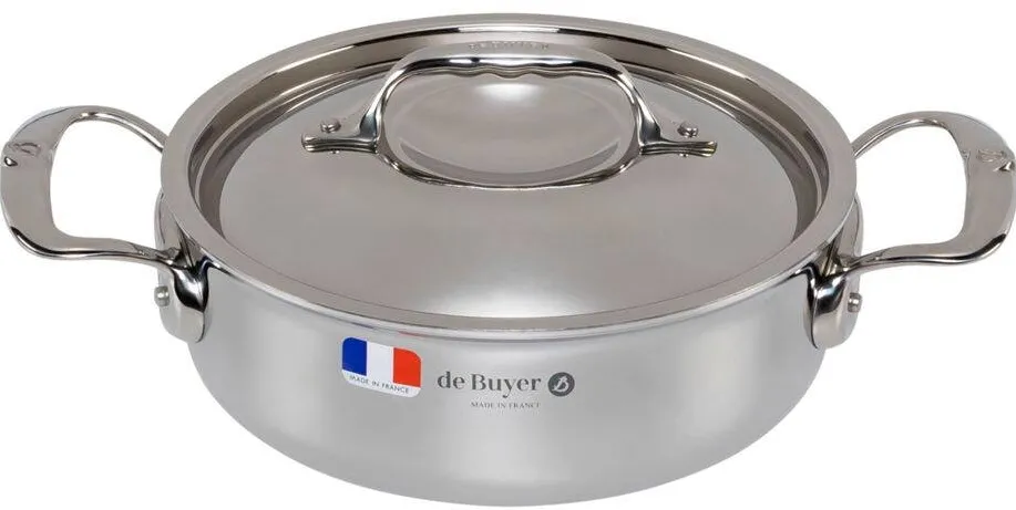 De Buyer Affinity Saucepot low with lid 20 cm