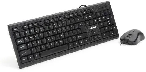 Kit Periferice OMEGA OKM-09 - Tastatura, USB, Black + Mouse Optic, USB, Black
