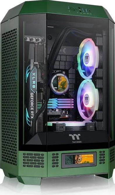 Carcasa PC Thermaltake The Tower 300, tower (dark green, tempered glass)