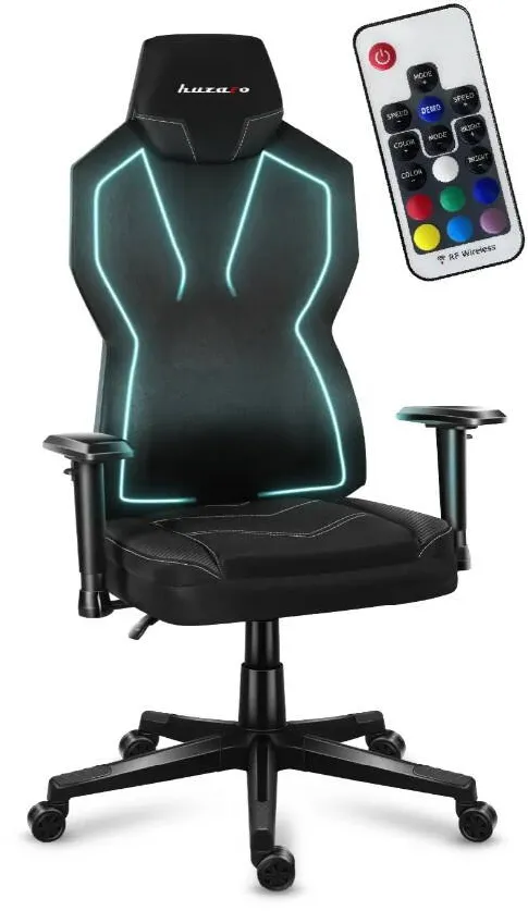 Scaun Gaming huzaro Combat 6.2 Black RGB gaming chair