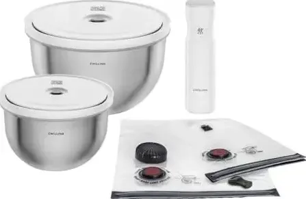 ZWILLING Fresh&Save Bowl Vakuum Starter-Set 9.tlg. Edelstahl