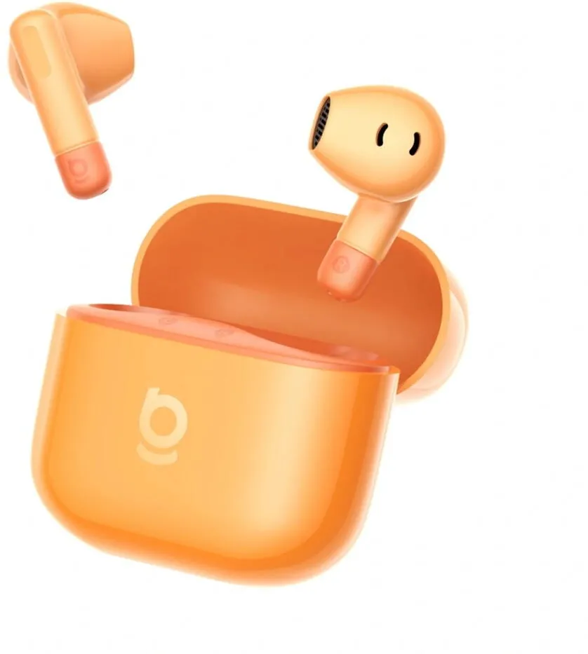 Casti In-Ear Baseus Casti True Wireless Semi In-Ear Baseus Bass BS2 Lite, Bluetooth 6.0, Autonomie 40 ore, ENC, 2 microfoane, IP55 Portocaliu