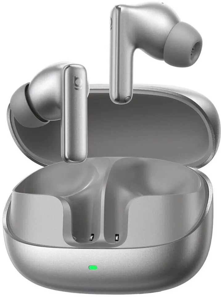 Casti In-Ear Baseus Casti True Wireless In-Ear Baseus Bowie MP1, Bluetooth 6.0, Hybrid ANC, Autonomie pana la 10/40 ore, 6 Microfoane cu AI, IP55 Titan