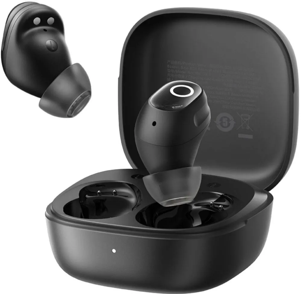 Casti In-Ear Baseus Casti TWS Baseus Bass BD1 Negru Cosmic, 306392, Microfon/Casti