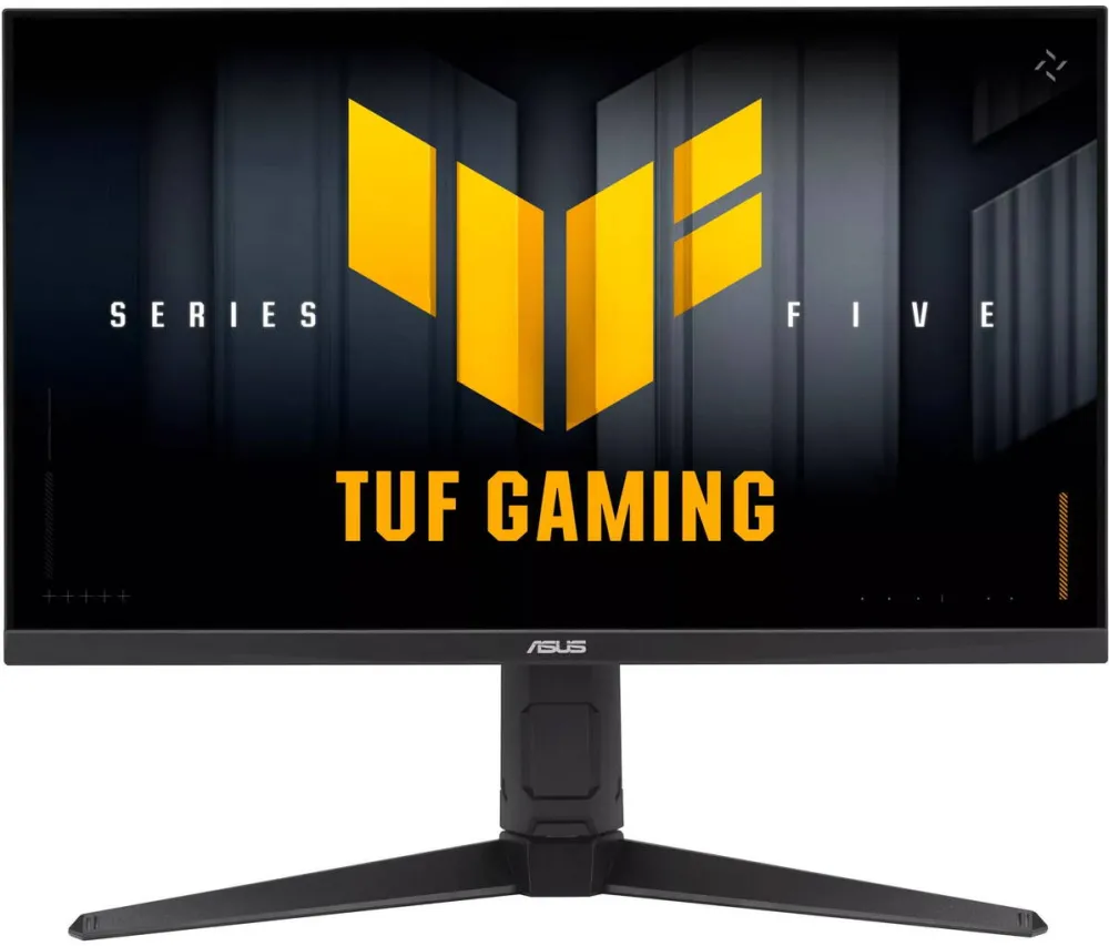 Monitor Asus Gaming ASUS TUF VG27UQEL5A, 27", Fast IPS, UHD, 3840x2160, HDMI, DisplayPort, G-SYNC Compatible, AMD FreeSync, Boxe, Pivot, Dual mode 80Hz / 310Hz, 0.3ms, Negru