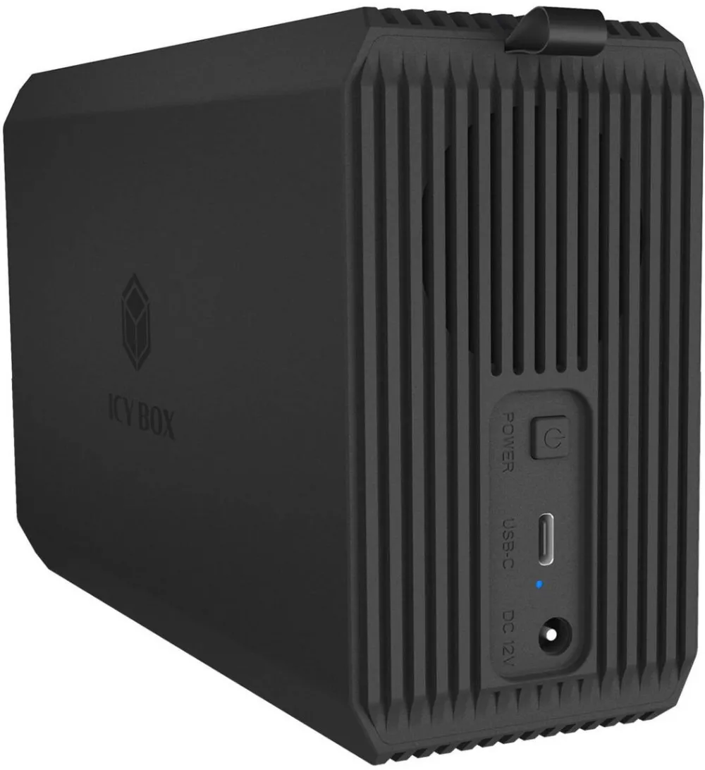 Rack IcyBox Carcasa HDD/SSD IcyBox 2.5/3.5", 30 TB, USB Type-C, Negru