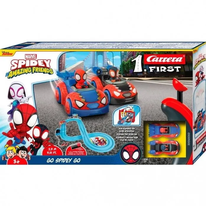 Masina Carrera Set masinute Carrera 1. First - Spidey Go Spidey Go!, 114x87cm, 3 ani+